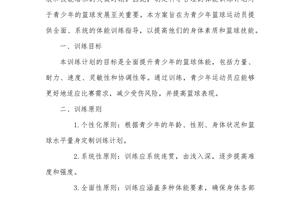  标题：业余篮球爱好者的训练计划建议：如何通过科学方法提升技能